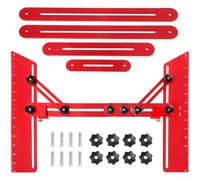 Calibro per scale per una misurazione accurata dei gradini con design portatile e custodia protettiva per il trasporto e lo stoccaggio tra un uso e l'altro (rosso)