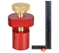 Calibro per scale quadrato con telaio per scale alto, strumento per scale in lega di alluminio, blocco di confine per tavolo da lavoro in legno, fermate quadrate per cornice per falegnameria