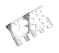 Calibro per strumenti di misurazione per filettatura in acciaio pesante con scala chiara per misure di analisi di fissaggio M 18 Calibro in acciaio