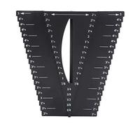 Calibro per tracciatura 2 in 1 Calibro Center Line Finder Strumento di misurazione per la lavorazione del legno Materiale ABS Leggero Resistente per spazi vuoti rotondi quadrati