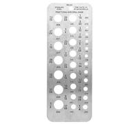 Calibro per trapano in acciaio inossidabile Indice di 29 dimensioni Calibro per punte durevole per la misurazione accurata del diametro del filo del bullone e delle punte da