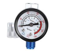 Calibro Regolatore di Pressione 'aria Strumento Pneumatico per Pistola a Spruzzo Regolabile in Lega di Alluminio G1/4