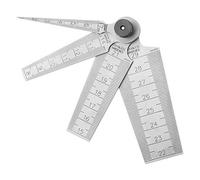 Calibro Saldatura 1 Set Strumento di Ispezione Fori per Spessimetro Conici per Saldatura Conica in Acciaio Inossidabile 1~7 mm, 8~14 mm Diversi Calibri