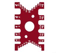 Calibro tenone in alluminio con morsetto a coda di rondine per la misurazione di altezza e profondità della lama per sega da tavolo nella lavorazione del legno (5