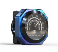 Calibro termometro manubrio moto Riloer, termometro in lega leggera impermeabile; Compatibile con Y-amaha, K-awasaki, S-uzuki, Hon-da