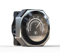 Calibro termometro manubrio moto Riloer, termometro in lega leggera impermeabile; Compatibile con Y-amaha, K-awasaki, S-uzuki, Hon-da