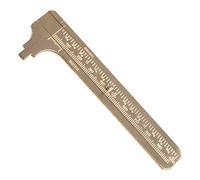 Calibro Vernier Caliper Righello In Ottone Calibro Scorrevole Vernier Pinza Righello Strumento di Misura Doppia Bilancia Mm/pollice Pinze Scorrevoli Strumento di Misura