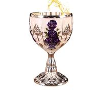 Calice - Calice Calice Piccolo, Decorazione per armadietto del vino | Elegante bicchiere da bere con design floreale in rilievo vintage in lega di zinco da 30 ml, bicchiere da vino piccolo per birra
