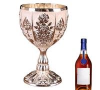 Calice - Calice Calice Piccolo, Decorazione per armadietto del vino | Elegante bicchiere da bere con design floreale in rilievo vintage in lega di zinco da 30 ml, bicchiere da vino piccolo per birra
