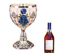 Calice - Calice Calice Piccolo, Decorazione per armadietto del vino | Elegante bicchiere da bere con design floreale in rilievo vintage in lega di zinco da 30 ml, bicchiere da vino piccolo per birra