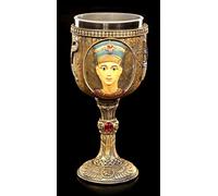 Calice con emblema egiziano, statuetta decorativa fantasy
