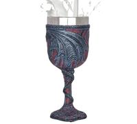 Calice da vino gotico con design a doppio cuore di drago, per vino, birra, cocktail, Halloween, festa del papà, regalo di compleanno