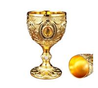 Calice da vino rosso riutilizzabile, 30 ml, in lega di strass, bicchiere da vino, bicchiere da whisky, di ispirazione europea, fascino vintage con tocco moderno