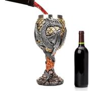 Calice da vino | Tazza medievale in acciaio inox - Calice del Calice Dragon Goblet è un regalo creativo e unico per amici, o familiari, i collezionisti di draghi,