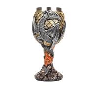 Calice De Bicchiere Da Vino Di Drago - Bicchiere Medievale Gotico, Coppa Di Calice Di Drago | Bicchieri Medievali In Acciaio Di Dungeon E Draghi Fantastici, Calice Del Contenitore Da Bere Medievale