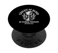 Calice di Comunione dell'Eterna Alleanza Versetto Bibbia PopSockets PopGrip Adesivo