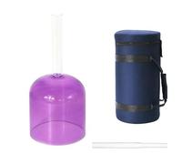 Calice Di Cristallo Trasparente Portatile, Ciotola Sonora For Meditazione Viola Da 7 Pollici 432 Hz, For Meditazione E Sollievo Dallo Stress, Con Custodia For Il Trasporto, Percussore(C Note)