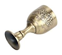 Calice D'oro Kiddush Cup 10 × 7 × 5 Coppa di Vino Vintage Europea Calice di Vino Rosso in Metallo Arte Artigianato Decorazione Ornamenti per la Casa