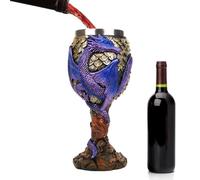 Calice medievale, bicchiere medievale per bere, bicchieri da vino a forma di drago, 117 ml, in acciaio inox, creativi, in stile medievale, bicchiere da vino tridimensionale, per uso quotidiano e