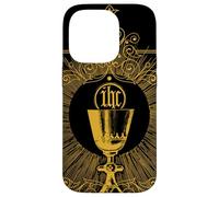 Calice per la Messa Cattolica Santa Eucaristia Prima Comunione Custodia per iPhone 14 Pro