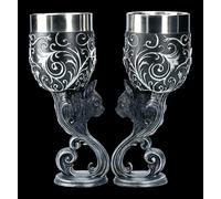 Calice Set Con Gatti - Familiars Love - Nemesis Now Calice per Vino Bicchiere