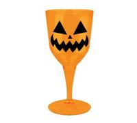 Calice zucca 9x21 cm bicchiere decorazione halloween