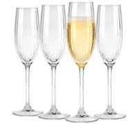 Calici da champagne in vetro da 210 ml, 4 pezzi.