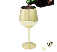 Calici da vino alti - Design in acciaio inossidabile, set di bicchieri alti in metallo, tazze da vino con stelo in acciaio inossidabile, stile di servizio elegante con lucentezza lucida | Uso