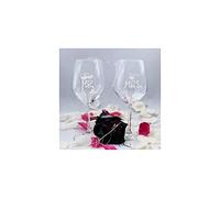 Calici da Vino Personalizzati con Nome Bicchieri da Vino Bianco Rosso Inciso con Nome e Testo Data Anniversario Amore Love Brindisi San Valentino Compleanno Cena Romantica Idea Regalo 2023 Mr. e Mrs.