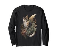 Calico Cat Dragon Fairy con edera Autunnale e Ali Maglia a Manica