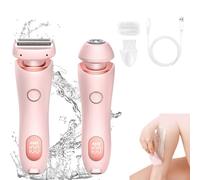 Caliculation Shaver, Caliculation Razor, Calculation Shaver, Calculation Comfort 2 In 1 Electric Lady Shaver, Calculation Dual Head Shaver for Women (Rosa)