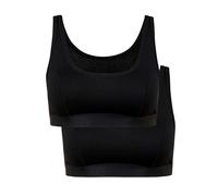 CALIDA Benefit - Bustino da Donna, in Confezione conveniente, con lucentezza Naturale e Impugnatura Liscia, Nero, 40-42