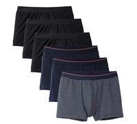 CALIDA Boxer 'Natural Benefit' blu scuro / porpora / nero / bianco Uomo CALIDA L blu scuro / porpora / nero / bianco