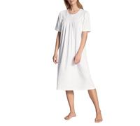 Calida - Camicia da notte da donna in cotone morbido e senza tempo bianco 48