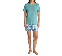 CALIDA Coastal Dreams Set di Pigiama, Verde Ghiaccio, 36-38 Donna