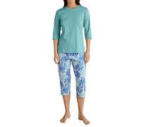 CALIDA Coastal Dreams Set di Pigiama, Verde Ghiaccio, 48-50 Donna