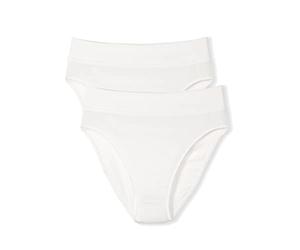 Calida Elastic Duopack Mutande da Uomo, Opaco, Bianco, 10-38 (Pacco da 2) Donna