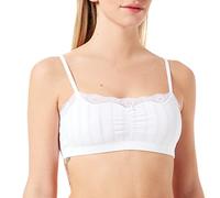 Calida Etude Toujours - Bustino da Donna in Cotone Supima di Alta qualità, con Cordoncino, Bianco, 44-46