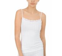 CALIDA Etude Toujours Canottiera, Semi Trasparente, Bianco, 48 Donna