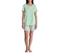 CALIDA Flower Nights Pigiama, Verde Suave, 48-50 Donna