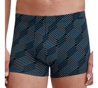 Calida Grafic Cotton - Boxer da Uomo, 100% Cotone Pima, con Elastico in Vita, Nero, 52-54