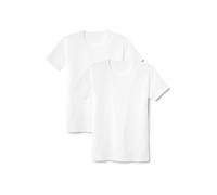 Calida Natural Benefit T-Shirt, Bianco (Weiss 001), Large Uomo, Confezione da 2