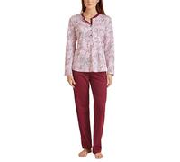 Calida Midnight Flowers Maglia Lunga da Notte, Mars Red, 48-50 Donna