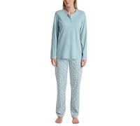 CALIDA Midnight Love Set di Pigiama, Sterling Blue, 40-42 Donna