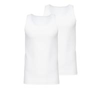 Calida Natural Benefit Canottiera Sportiva, Bianco (Weiss 001), Large Uomo