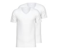 Calida Natural Benefit T-Shirt, Bianco (Weiss 001), X-Large Uomo