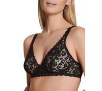 CALIDA Natural Comfort Lace Reggiseno, Semi-Trasparente, Nero, 3A Donna