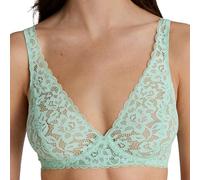 CALIDA Natural Comfort Lace Reggiseno, Semi-Trasparente, Verde Suave, 3A Donna