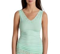 CALIDA Natural Comfort Lace T-Shirt, Verde Suave, 42-44 Donna