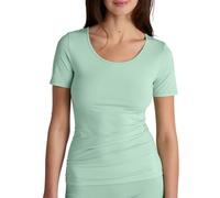 CALIDA Natural Comfort T-Shirt, Verde Suave, 50-52 Donna